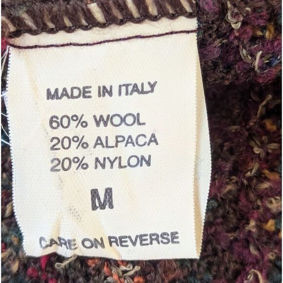 VTG Belvedere Italy Wool Alpaca Sweater M Eclectic Grandpa Countryside Preppy - Picture 3 of 9